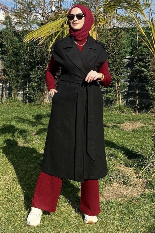 Apoletli Siyah Yelek - 6