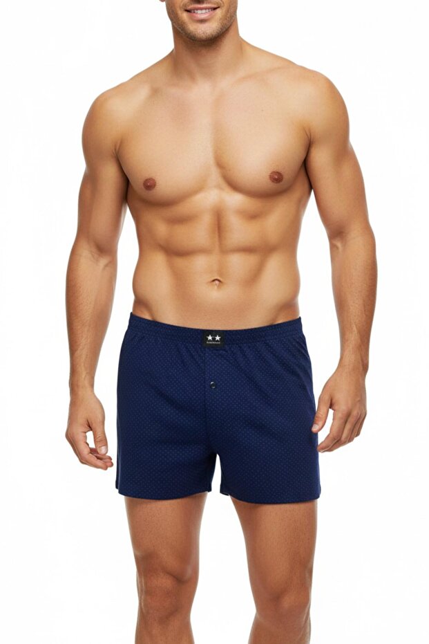 Men's Combed Cotton Printed Patterned Boxer Bgl-St05011