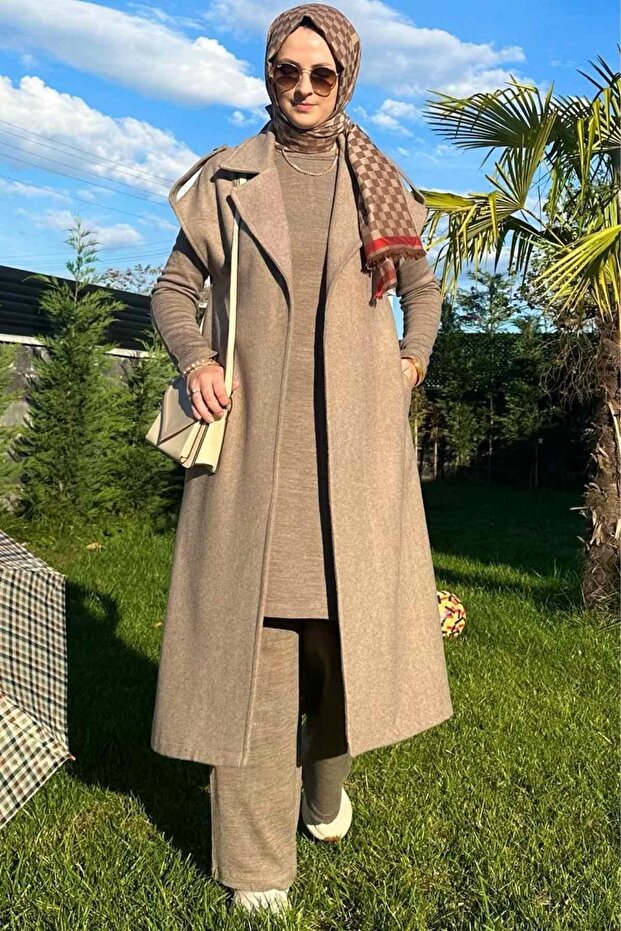 Apoletli Vizon Yelek - 6