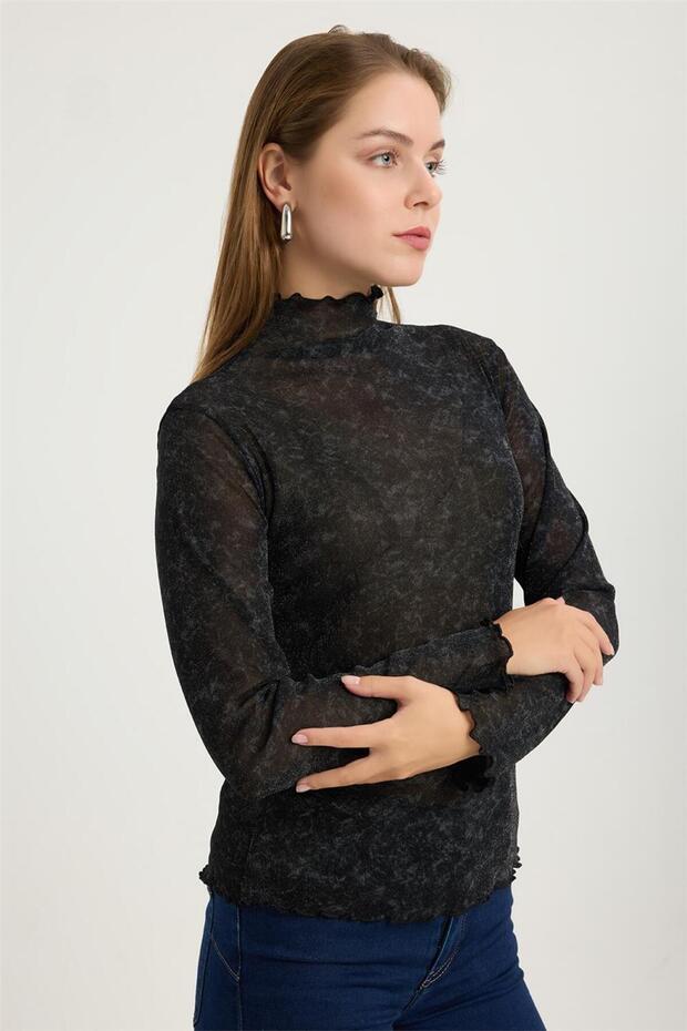 بلوزة منقوشة بنقشة هارلي - 3