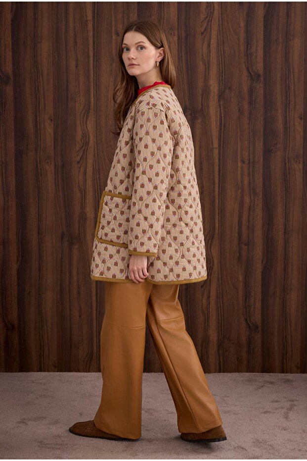 Patterned Quilted Jacket Raya Pattern - 4