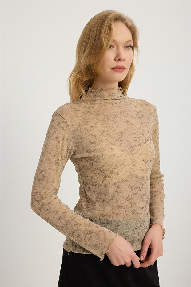 بلوزة منقوشة بنقشة هارلي - 3