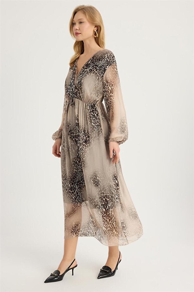 Hareli Desen Elbise - 2