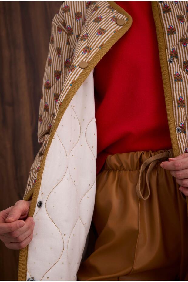 Patterned Quilted Jacket Raya Pattern - 5