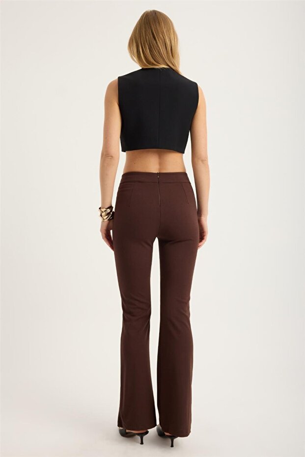 İspanyol Paça Pantolon - 5