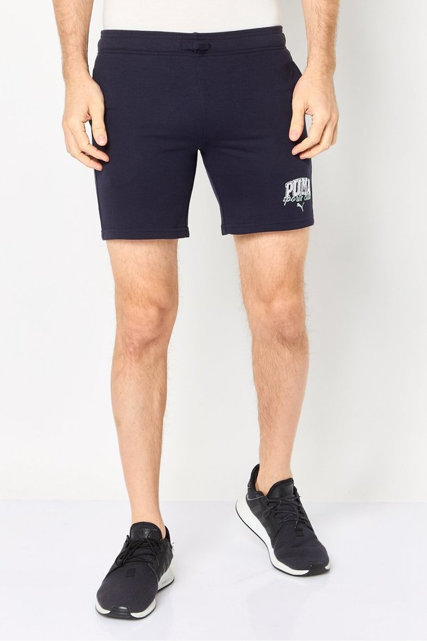 Men Sportswear Fit Outdoor Shorts, Navy