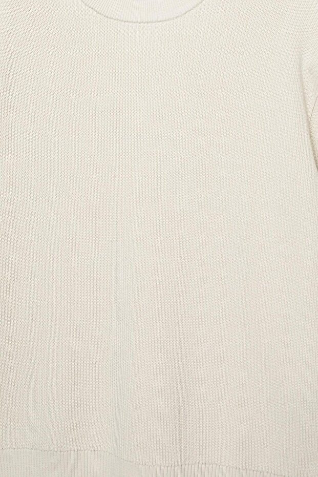 Bisiklet yaka dokulu süveter - 6