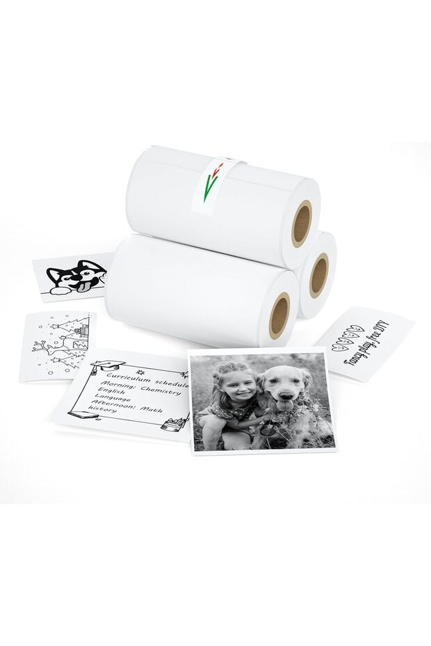 Mini Thermal Sticker Paper - (57x29mm, 3.5m/Roll)