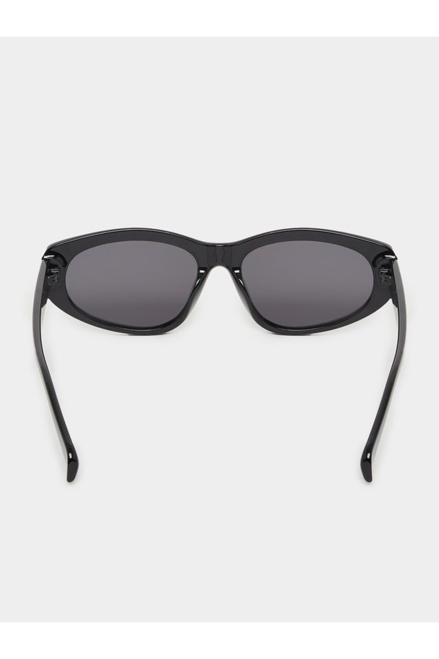 نظارة شمسية مستطيلة سوداء - 5