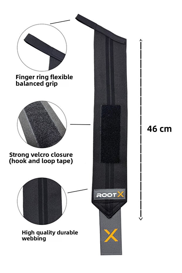 أربطة المعصم السوداء عبوة من قطعتين - 4