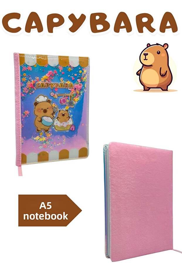 Capybara Diary & Memory Book Set with Eraser and Versatile Pen - 2