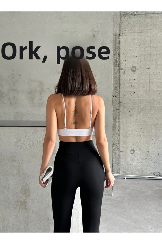 Női, magas derekú, zsebes leggings - 4