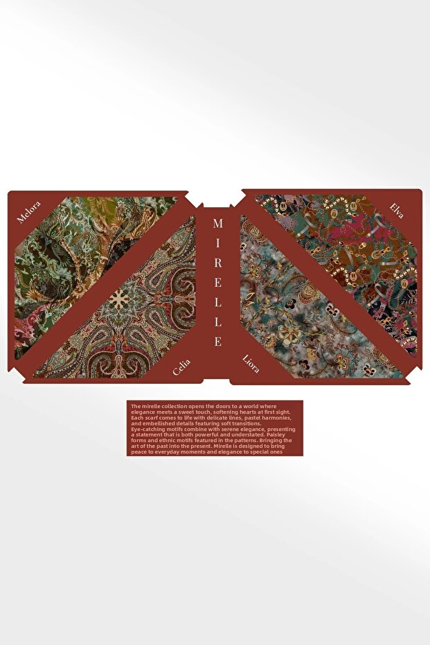 Colecția de eșarfe Mirelle din 4 piese - 2