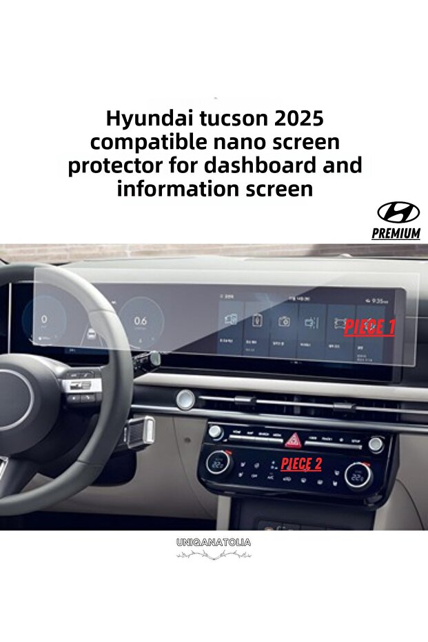 Hyundai New Tucson 2025 Instrument Panel and Information Display Compatible Nano Screen Protector