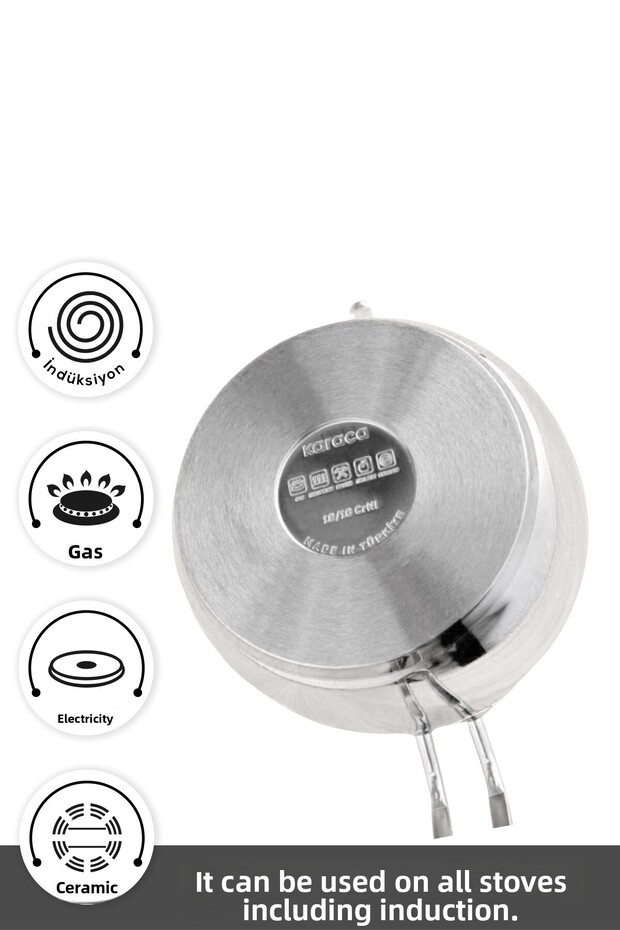 Σετ μαύρης τσαγιέρας Adelya Induction Base Mini Size - 4