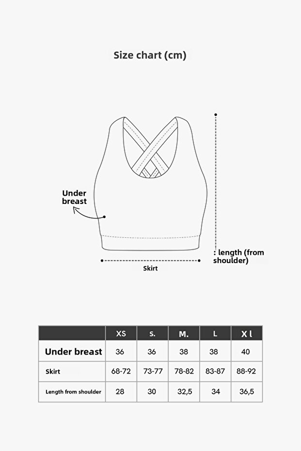 Czarny, lekko podtrzymujący, kryty biustonosz sportowy z detalami z tyłu - 7