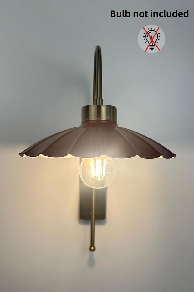 شمعدان حائط فردي من ريسو فيشني كروكيت ميتال ريفي E27 - 6