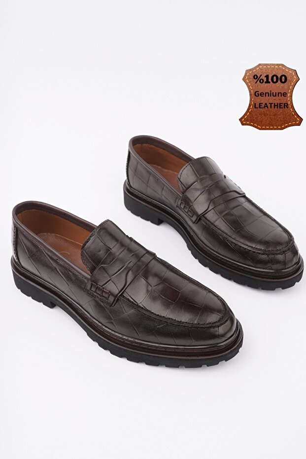 Owner Laceless Genuine Leather Men's Daily Casual Shoes