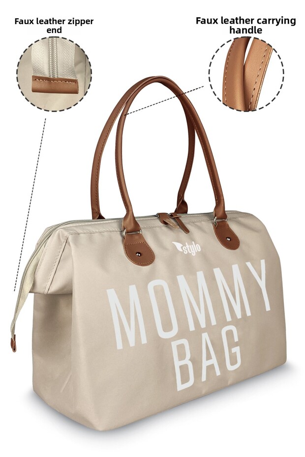 Mommy Bag Usa Mother Baby Care and Women's Bag - Beige - 2