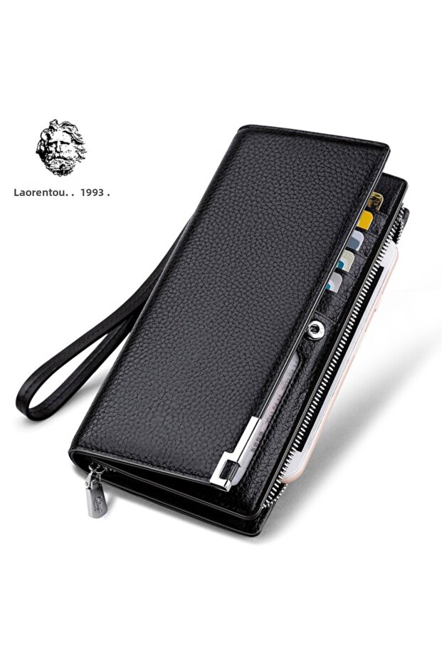 Men's Handmade S-Lav Long Italian Genuine Leather Wallet