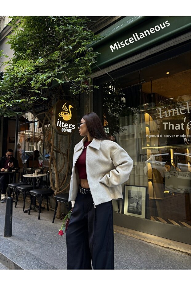 سترة مبطنة بجيوب كاشي - 2