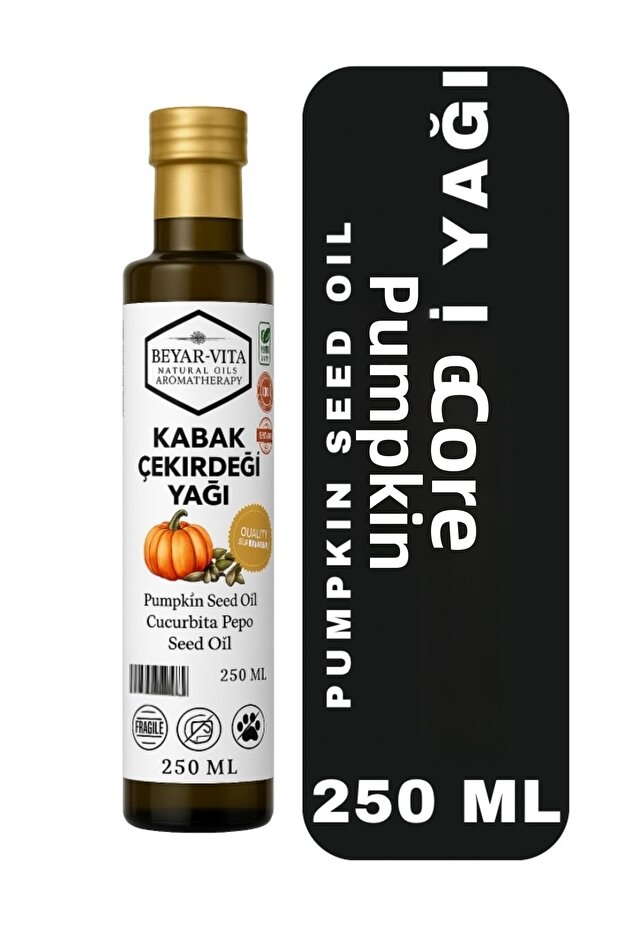 Pumpkin Seed Oil – 250 ml – Natural Cold Pressed – Additive-Free – Natural