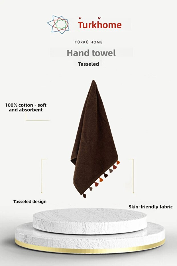 Tasseled Soft Cotton Towel | Highly Absorbent Hand Towel | 50X90 cm