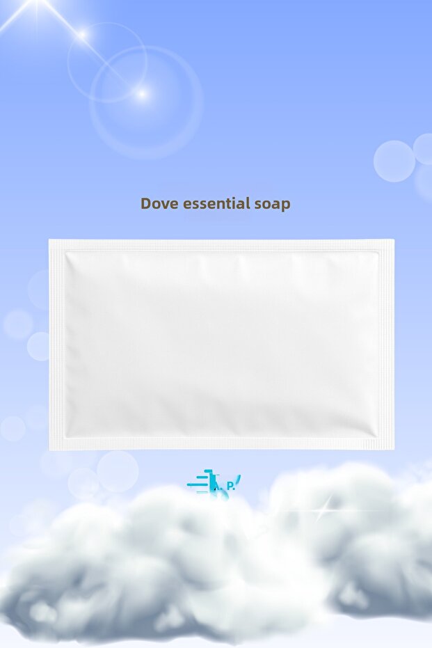 Alazpack Dove Soap Essence Disposable Wet Wipes – White Without Printing – 50 Pieces