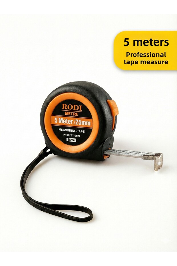 Measuring Tape (5 m X 25 mm) – Professional, Precise Measurement, Durable Body 5 Meters