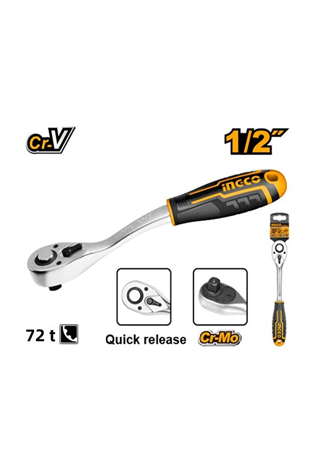 1/2 مقبس بسقاطة 72 سنًا - 2