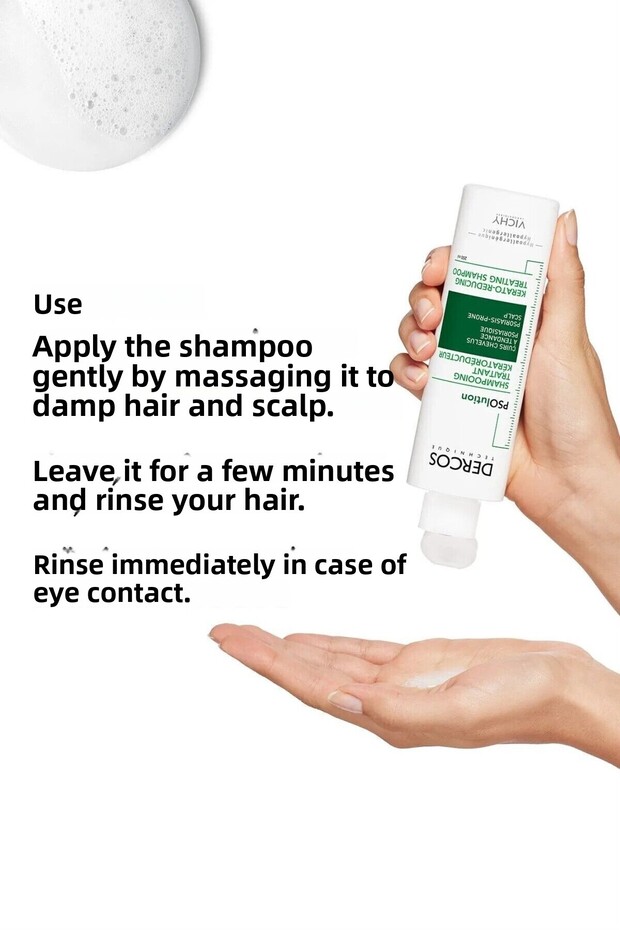 Dercos Psolution Shampoo Anti-Dandruff Peeling Effect 200 ml - 8