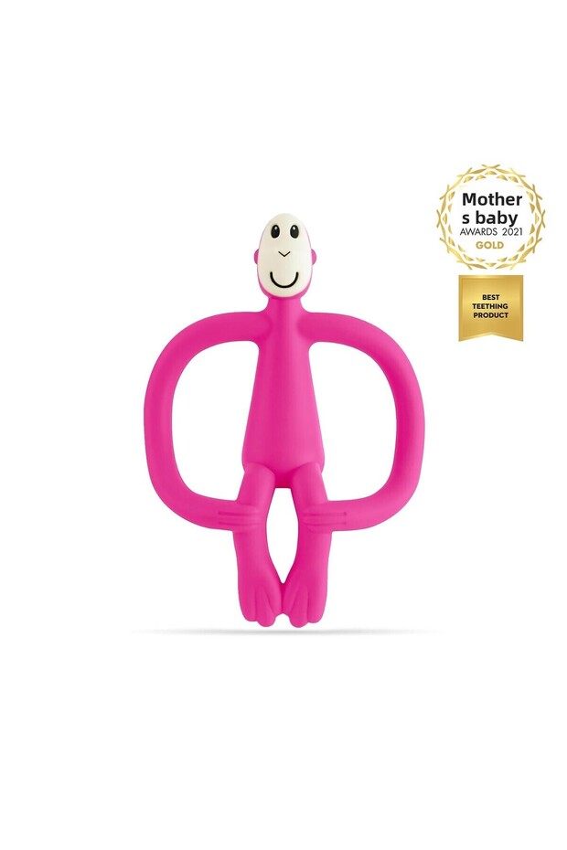 Silicone Teether / Monkey (Fuchsia) - 1