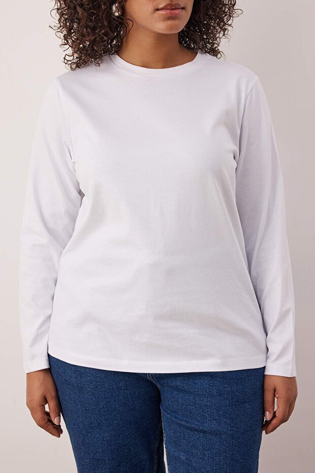 Çok Renkli 3'lü Paket Regular/Normal Kalıp Basic Bisiklet Yaka Örme T-Shirt TBBAW26BF00004 - 6