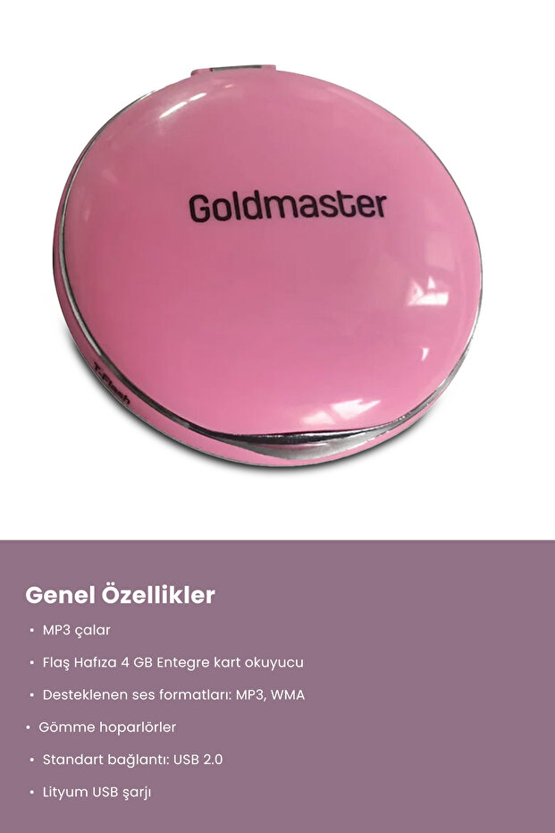 Kokosh Aynalı Pembe Mp3 Player - 2