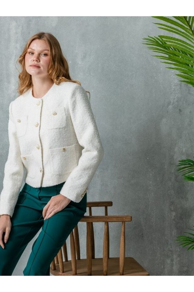 سترة شانيل الأنيقة ذات الجيوب - 5