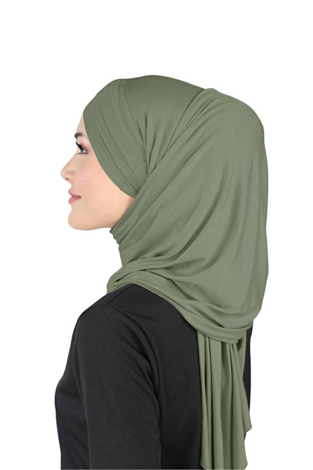 3x Άνετο Σάλι Cross ελαστικό ύφασμα - St 059 Χακί - 4