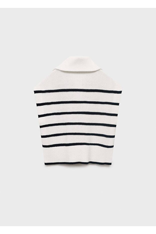 Perkins yakalı triko yelek - 4