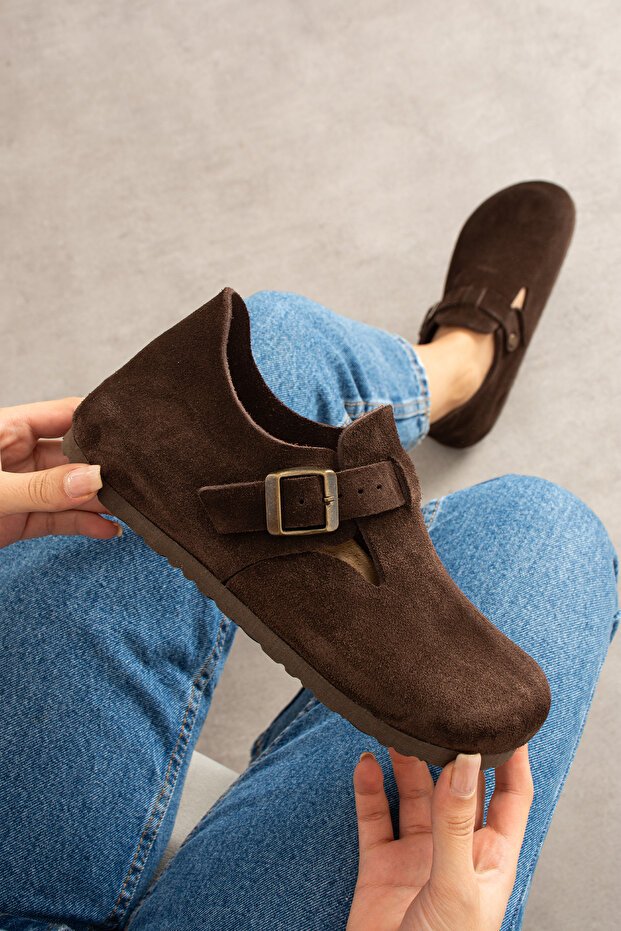 Unisex Genuine Suede Sabo Natural Cork Sole Arch Supported Anatomical Shoes