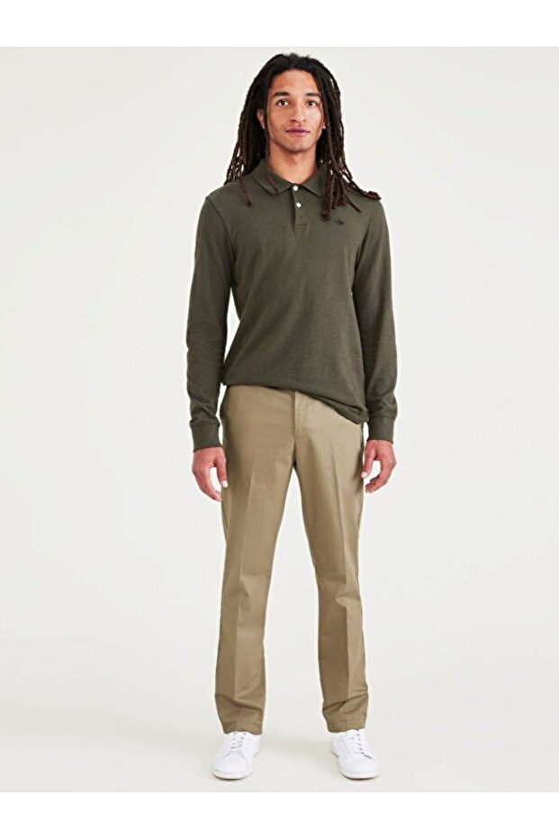 Signature Stain Defender Creased Slim Fit Trousers