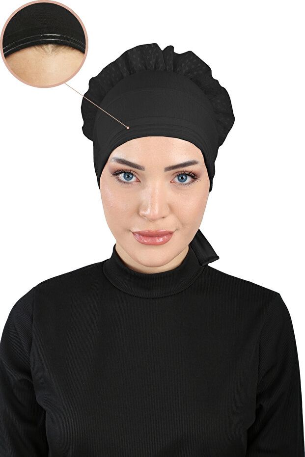 Non-Slip Wide Cap with Knob - Silicone Wide Cap with Knob - Black - (St510) , (Id 3451001)