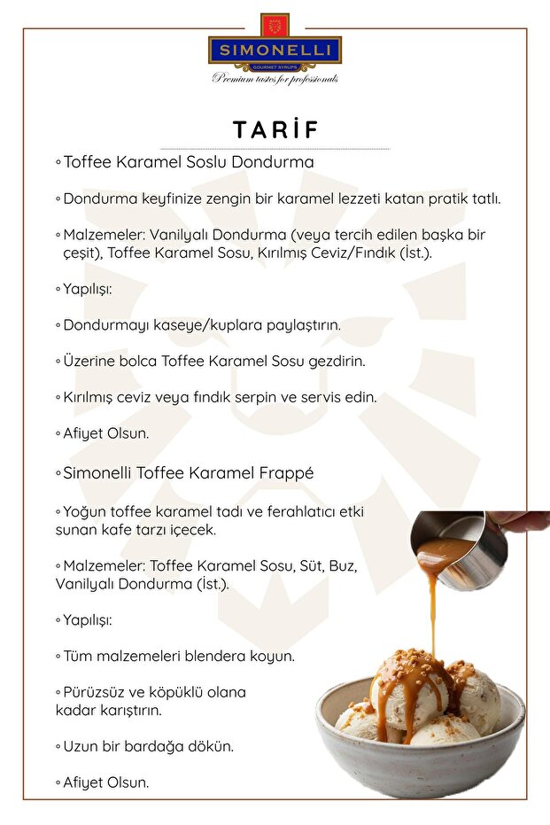 Profesyonel Sos Karamel Aromalı 2500 gr Pompa Hediyeli - 4