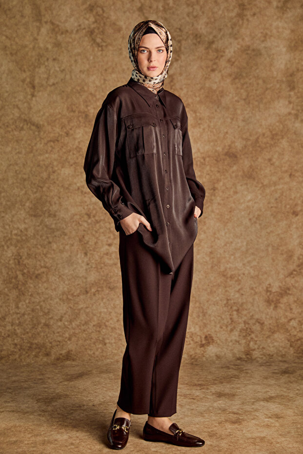 Tek Pileli Havuç Pantolon - 3