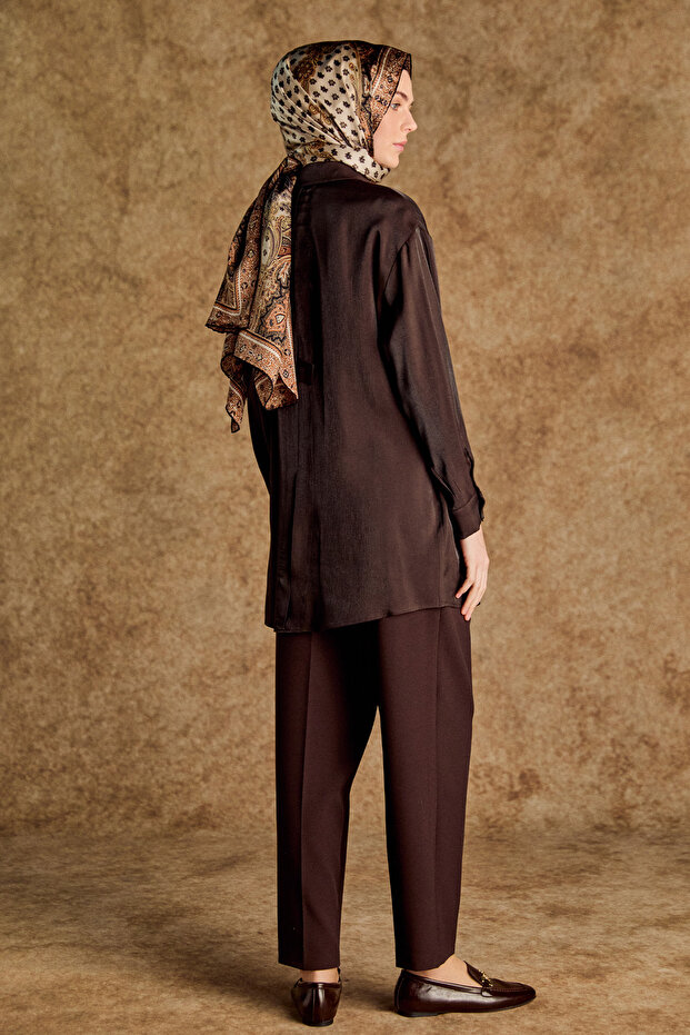 Tek Pileli Havuç Pantolon - 4