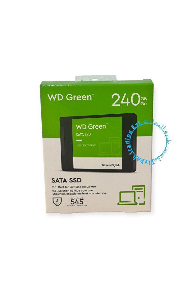 قرص SSD داخلي 2.5 بوصة SATA سعه 240 جيجا دبليو دي اخضر بسرعة 545 ميجابايت في الثانية