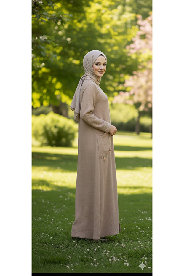 Bej Müslin Ferace - 7