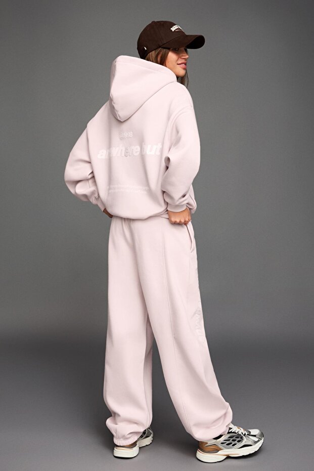 Baskılı kapüşonlu sweatshirt - 3