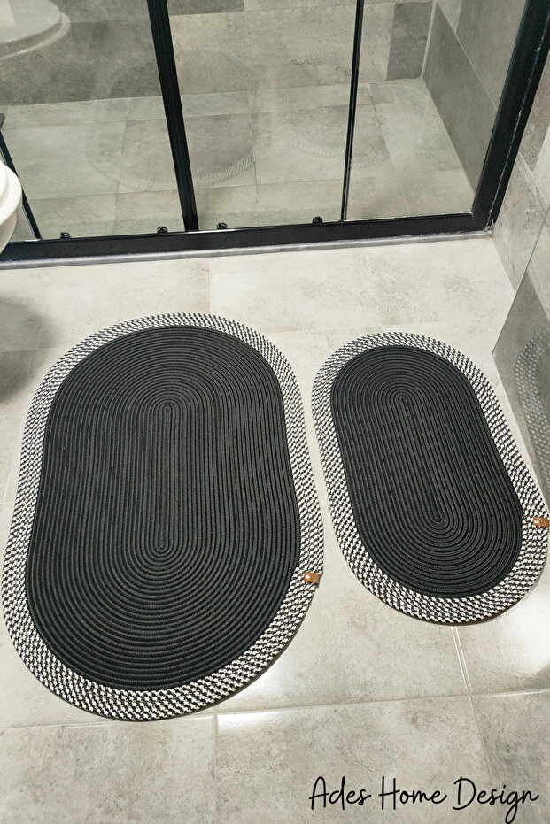Jute 2-Piece Mat, Bathroom Mat, Door Mat, Balcony Mat, Mat Set, Gift, Dowry