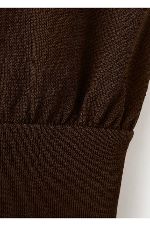 V yaka triko bluz - 6