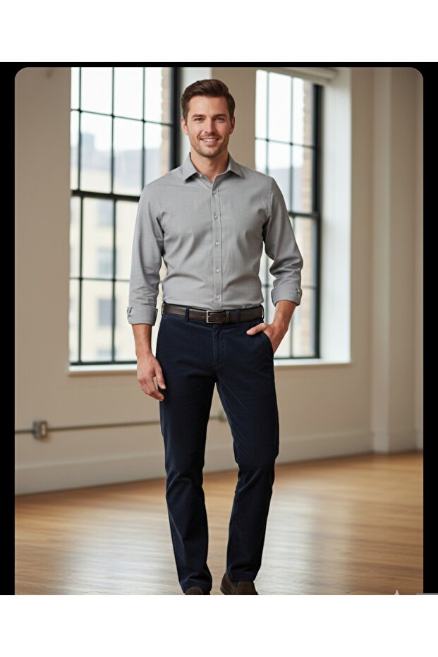 Güncüoğlu Corduroy Lined with Fleece Coated Regular Fit Men's Velvet Pants