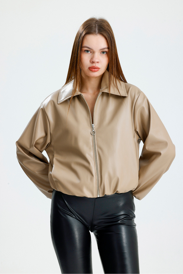Deri Bomber Ceket - 3